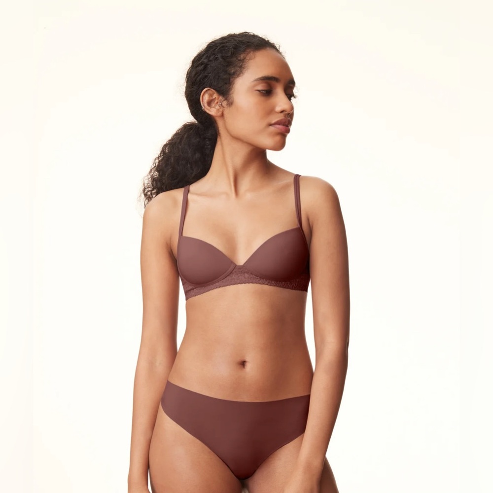 NWT! LULALU Zuri Wireless Pushup 34AA Bra with Lace